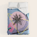 Memphis pattern 46 - 80s / 90s Retro / Palm Tree Comforter Gallery Image 6