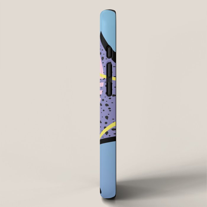Memphis pattern 46 - 80s / 90s Retro / Palm Tree iPhone Case Gallery Image 2