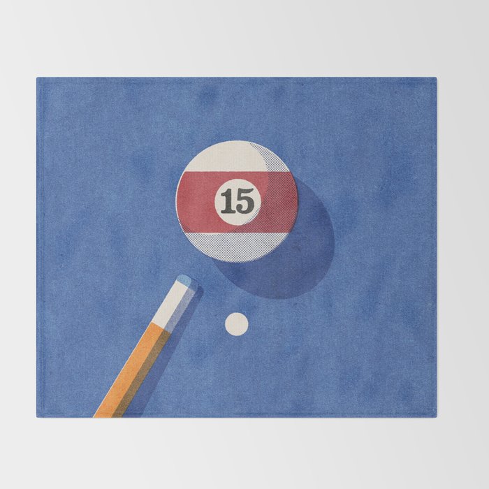 BALLS / Billiards - ball 15 I Throw Blanket Gallery Image 2