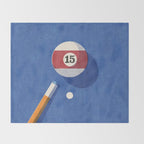 BALLS / Billiards - ball 15 I Throw Blanket Gallery Image 2