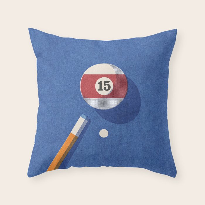 BALLS / Billiards - ball 15 I Throw Pillow Gallery Image 6