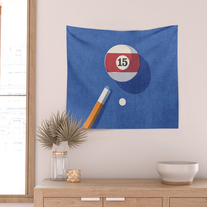 BALLS / Billiards - ball 15 I Wall Tapestry Gallery Image 2
