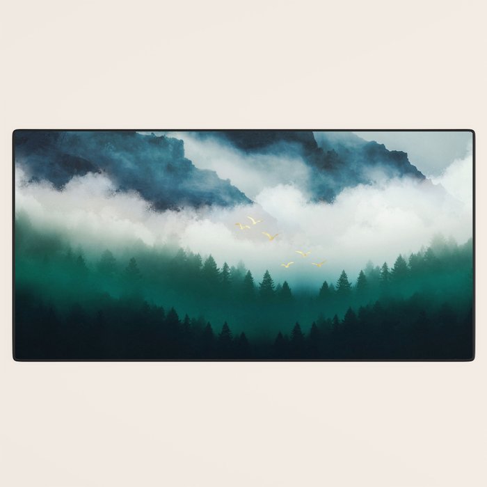 Midnight Moon Reflection Desk Mat Gallery Image 3