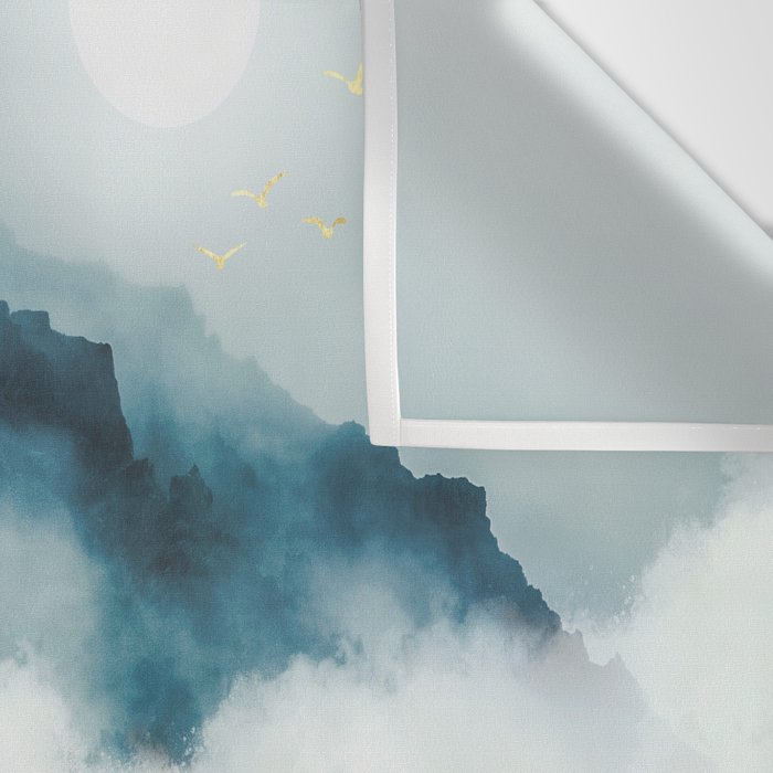 Midnight Moon Reflection Wall Tapestry Gallery Image 3