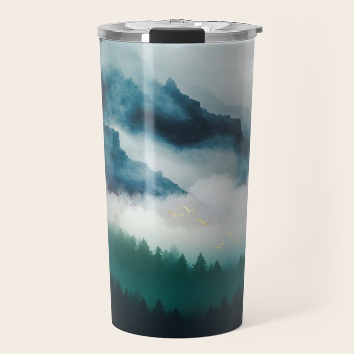 Midnight Moon Reflection Travel Mug Gallery Image 1