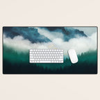 Midnight Moon Reflection Desk Mat Gallery Image 1