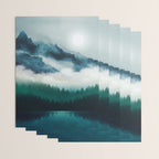 Midnight Moon Reflection Wrapping Paper Gallery Image 3