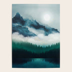 Midnight Moon Reflection Poster Gallery Image 4