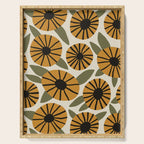 Floral Pattern / Turmeric Yellow & Green Serving Tray Gallery Image 1