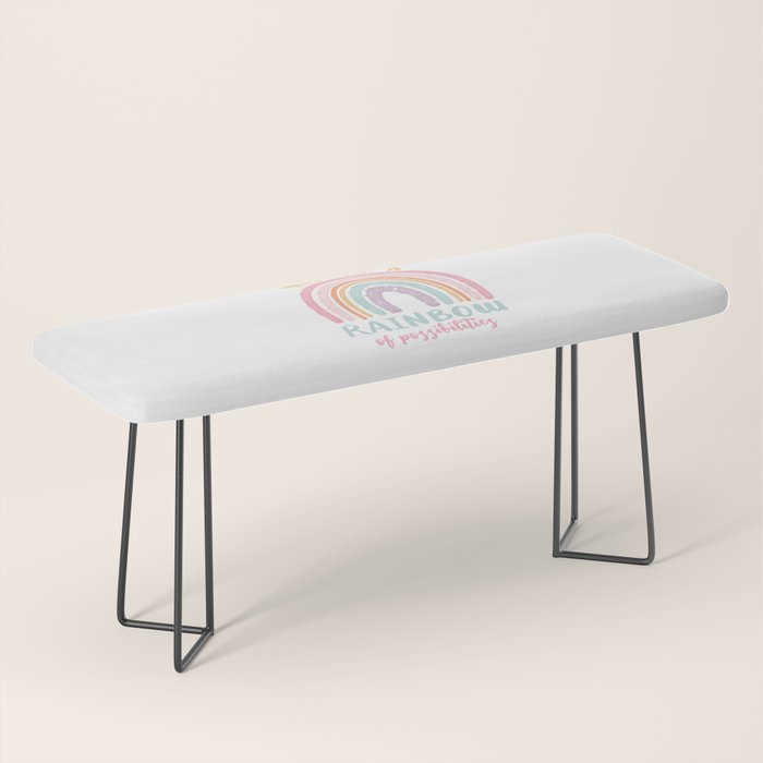 You are a Rainbow of Possibilities Bench Gallery Image 1