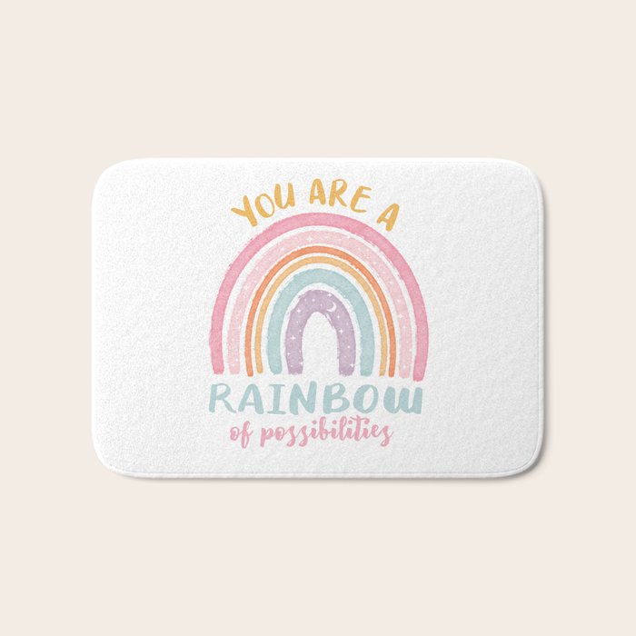 You are a Rainbow of Possibilities Bath Mat Gallery Image 1
