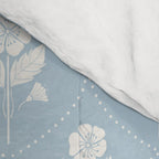 Delicate Blue Floral Pattern Comforter Gallery Image 4