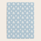 Delicate Blue Floral Pattern Poster Gallery Image 4