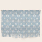 Delicate Blue Floral Pattern Wall Hanging Gallery Image 1