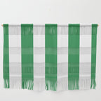 Green and White Stripe Pattern Wall Hanging Gallery Image 1
