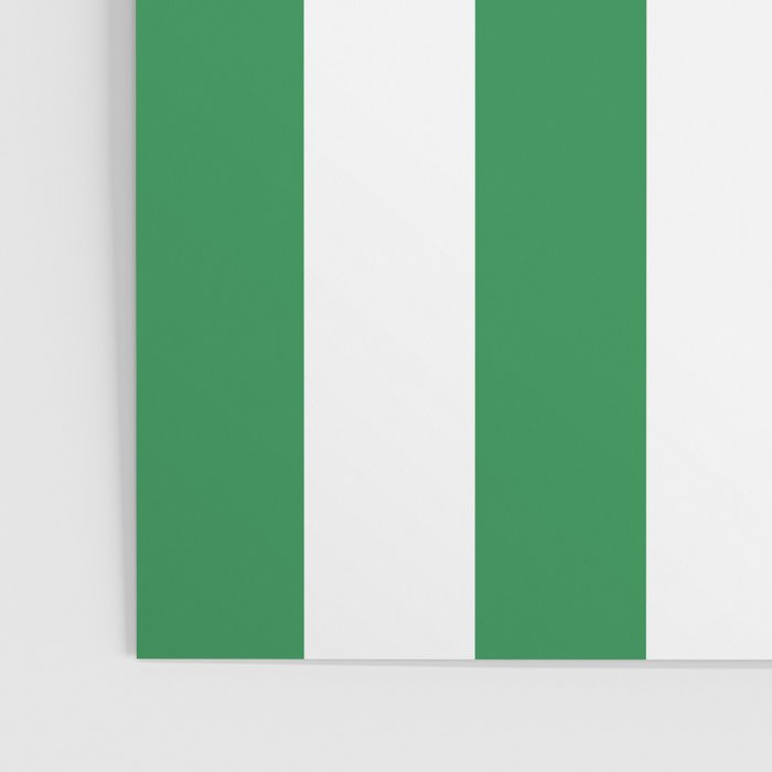 Green and White Stripe Pattern Poster Gallery Image 3