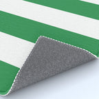 Green and White Stripe Pattern Rug Gallery Image 4