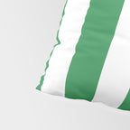 Green and White Stripe Pattern Pillow Sham Gallery Image 4