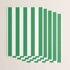 Green and White Stripe Pattern Wrapping Paper Gallery Image 3
