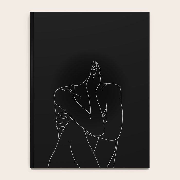 Nude figure illustration - Celina Black Notebook Gallery Image 4