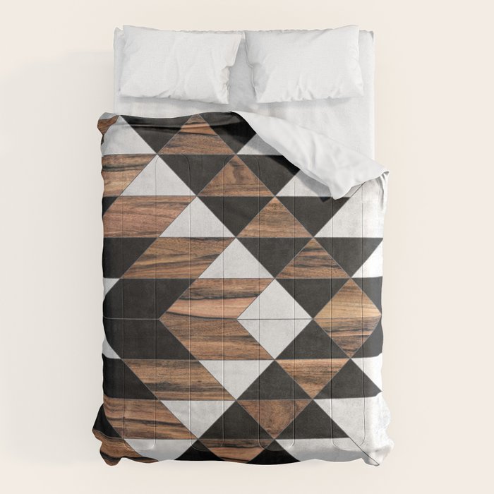 Urban Tribal Pattern No.9 - Aztec - Concrete and Wood Comforter Gallery Image 6