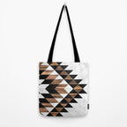 Urban Tribal Pattern No.9 - Aztec - Concrete and Wood Tote Bag Gallery Image 2