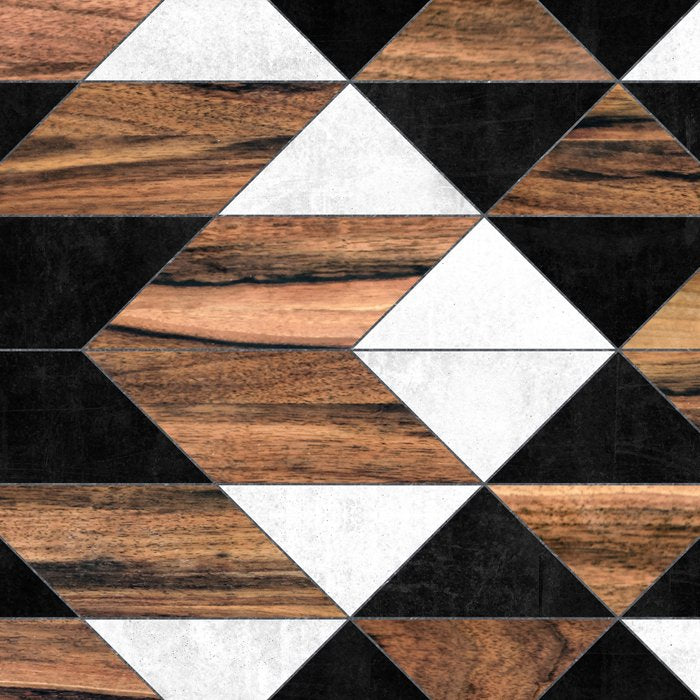 Urban Tribal Pattern No.9 - Aztec - Concrete and Wood Coffee Mug Gallery Image 2