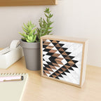 Urban Tribal Pattern No.9 - Aztec - Concrete and Wood Mini Art Print Gallery Image 2