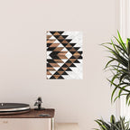 Urban Tribal Pattern No.9 - Aztec - Concrete and Wood Poster Gallery Image 2