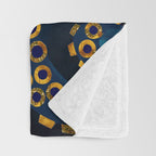 Metallic Octopus VII Throw Blanket Gallery Image 3