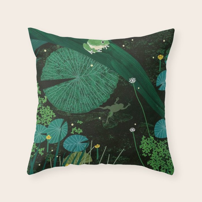 Frog Pond Throw Pillow Gallery Image 6