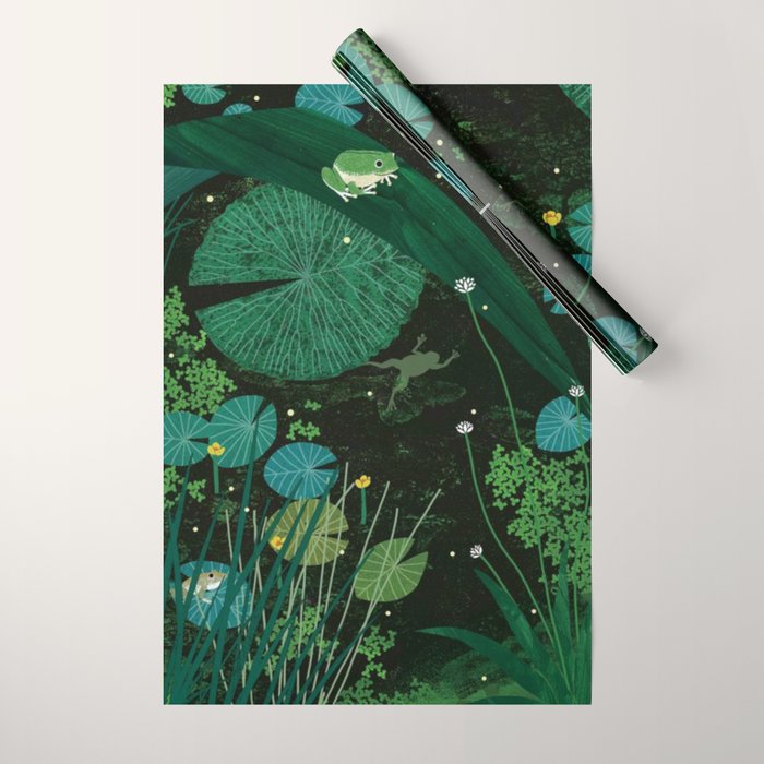 Frog Pond Wrapping Paper Gallery Image 1