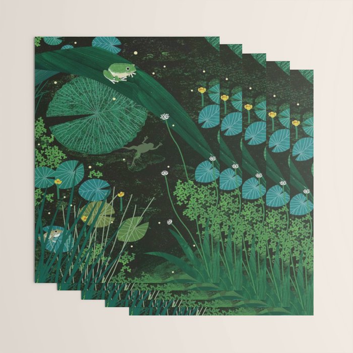 Frog Pond Wrapping Paper Gallery Image 3