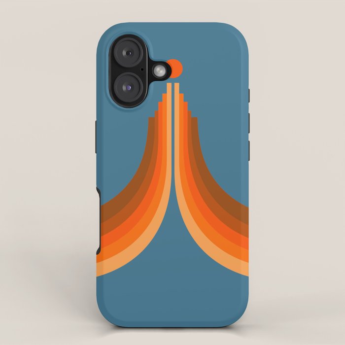 Abstraction_SUN_RISING_RETRO_SPACE_POP_ART_0906S iPhone Case Gallery Image 1