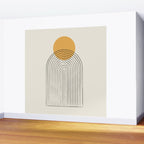 Gold Sun rainbow mountain Wall Mural Gallery Image 2