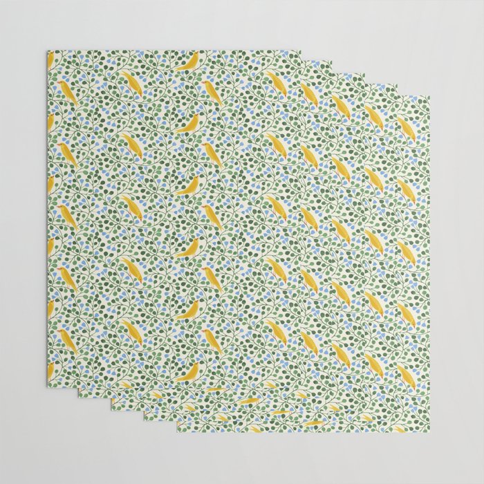 Aviary Vine Wrapping Paper Gallery Image 3