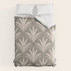 Boho Rustic Palm Radiance Muted Grey Comforter Gallery Image 6