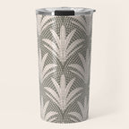 Boho Rustic Palm Radiance Muted Grey Travel Mug Gallery Image 1