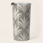 Boho Rustic Palm Radiance Muted Grey Travel Mug Gallery Image 3
