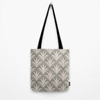 Boho Rustic Palm Radiance Muted Grey Tote Bag Gallery Image 2