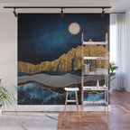 Midnight Desert Moon Wall Mural Gallery Image 1