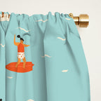 Surfing kids Window Curtain Gallery Image 2
