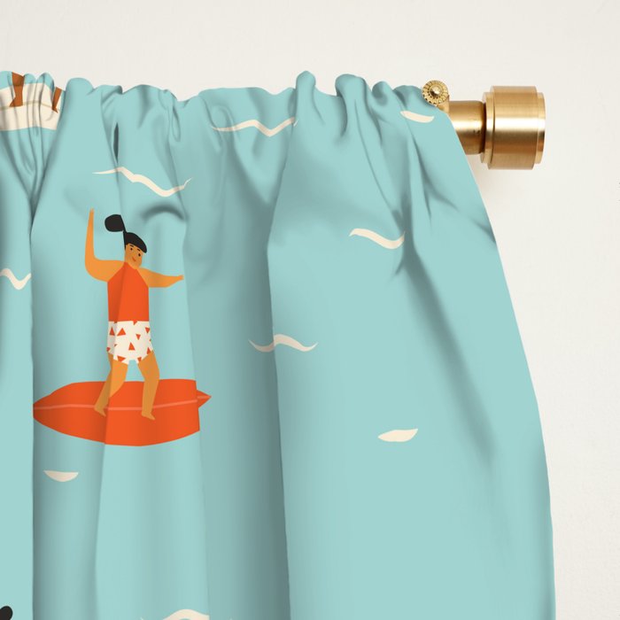 Surfing kids Window Curtain Gallery Image 2
