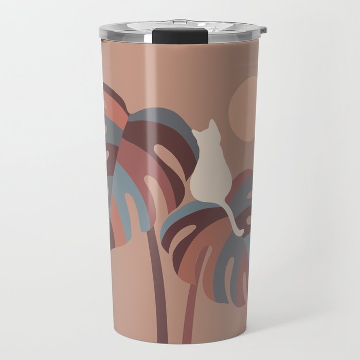 Cat and Plant 41 Travel Mug Gallery Image 1