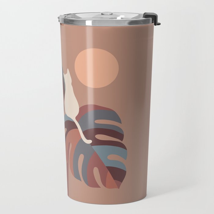 Cat and Plant 41 Travel Mug Gallery Image 2