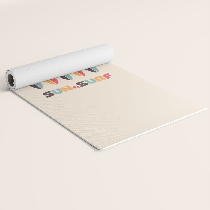 Sun & Surf Surfboards - Retro Rainbow Yoga Mat Gallery Image 2