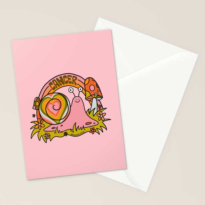 Cancer Snail Stationery Card Gallery Image 2