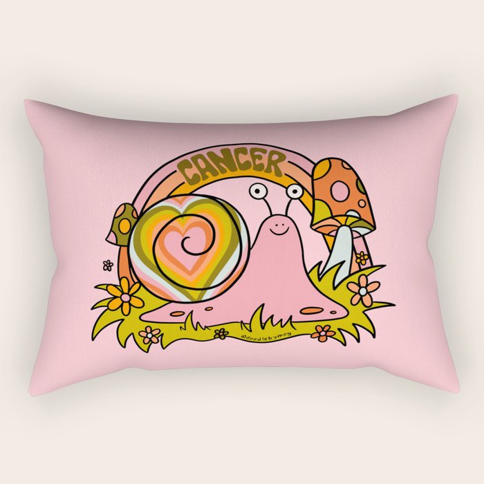 Cancer Snail Rectangular Pillow Gallery Image 1