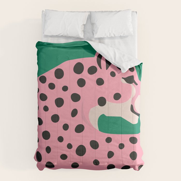 The Stare 3: Pink Cheetah Edition Comforter Gallery Image 1