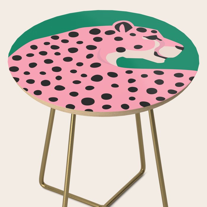 The Stare 3: Pink Cheetah Edition Side Table Gallery Image 2